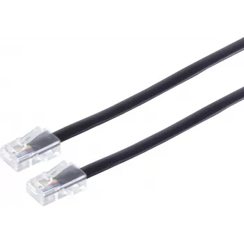 S/CONN Cable 6m RJ45 Black Transparent ShiverPeaks