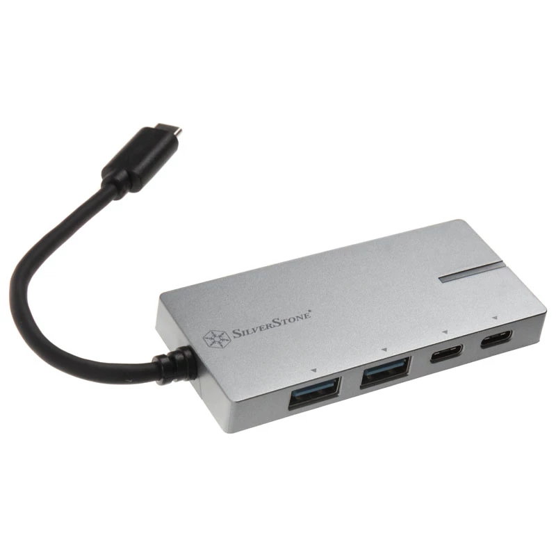 USB 3.1-C adapter SILVERSTONE SST-EP09C — USB-C to USB-A connectivity, Silver finish