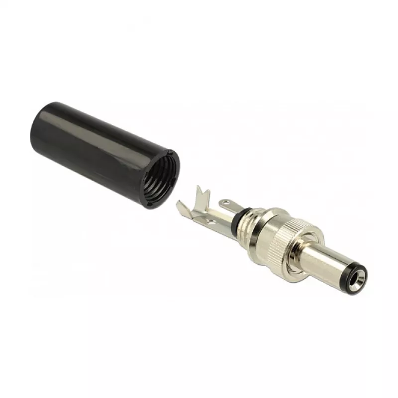 DeLOCK 89915 Wire Connector DC Black Nickel 1.06 cm Outer Diameter