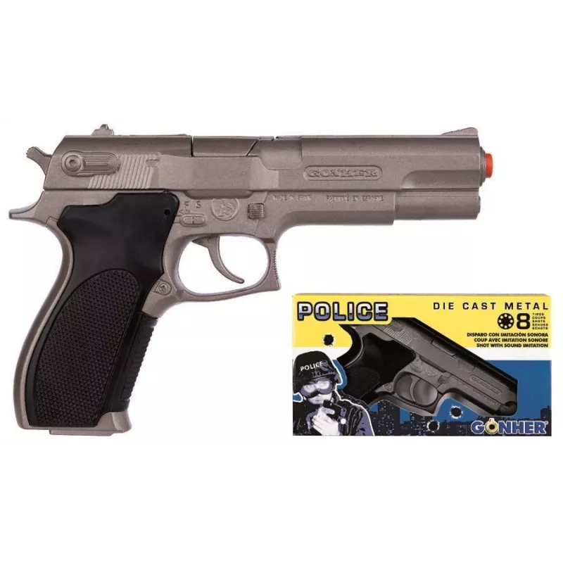 Toy Dart Gun Pulio Police GONHER 45/0 15545 — single-shot spring-powered model