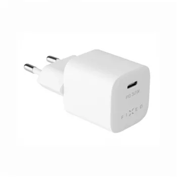 Portable USB-C Travel Charger FIXED FIXC30M-C-WH 30W Compact Design