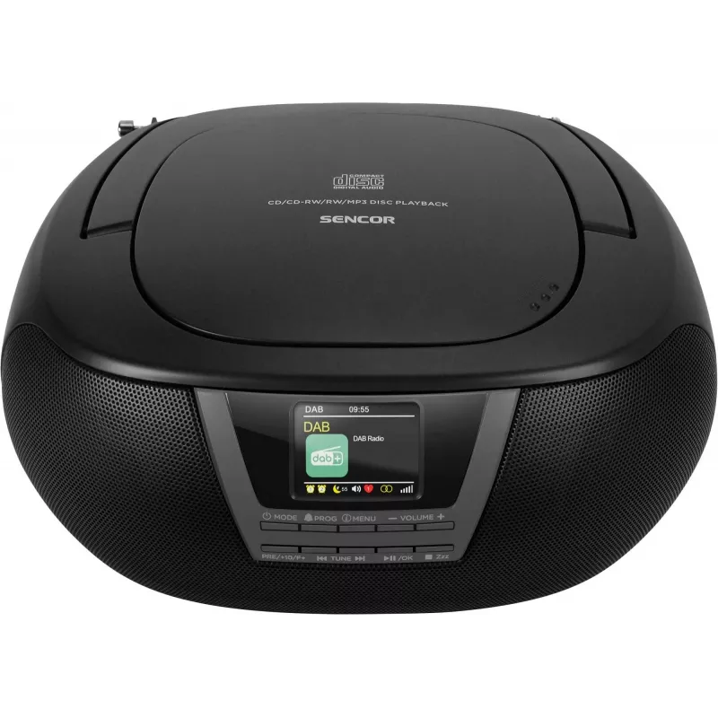Music system SENCOR SPT6200DB with CD/MP3, USB, Bluetooth 5.3 and DAB+ tuner, 3W RMS, 1.77 inch TFT display