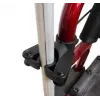Wheelchair-mounted holder for crutches