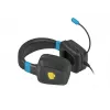 Wired gaming headset Fury NFU-1584 with boom microphone, circumaural, 98 dB, 15–25000 Hz, 2 m cable, USB and 3.5 mm, blue