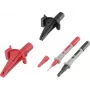 VOLTCRAFT Crocodile Clip Set Socket 4 mm CAT III 1000 V, CAT IV 600 V 6er Set MSS-103 (VC-8097030)