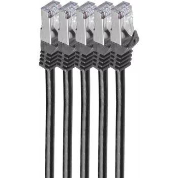 Networking Cable ShiverPeaks BS75513-S-SET5 Black 3m Cat7 S/FTP