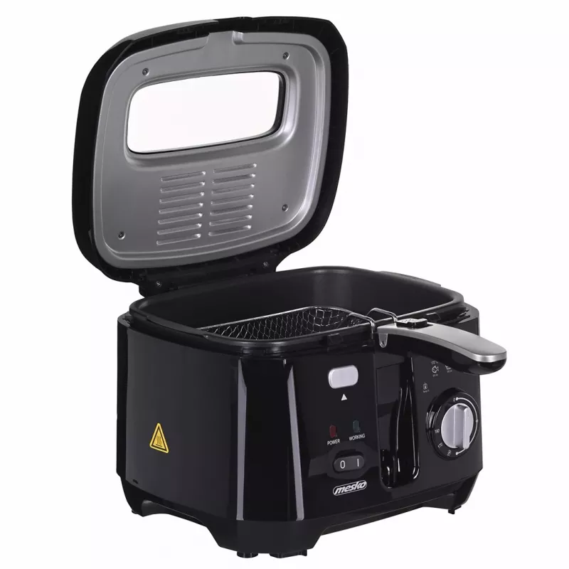Deep fryer Mesko Home MS 4908 Single 2.5 L 1800 W Black Grey