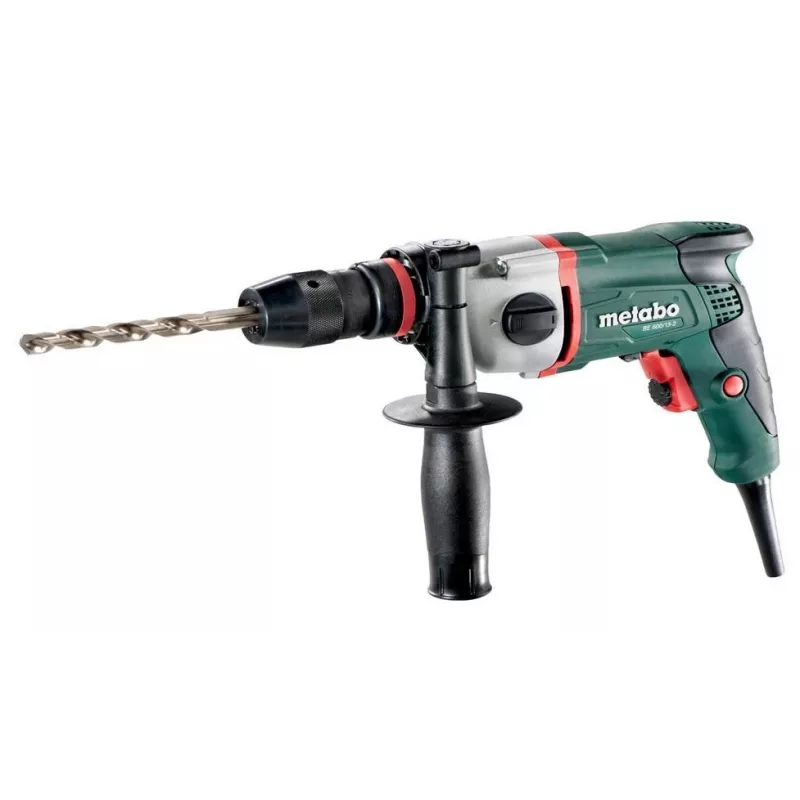 Corded Drill Metabo BE 600/13-2 600 W, 2-speed, 2500 RPM, 1–13 mm keyless chuck