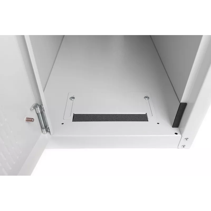 Digitus Computer housing with glass door, rolling, lockable, with ventilation slits