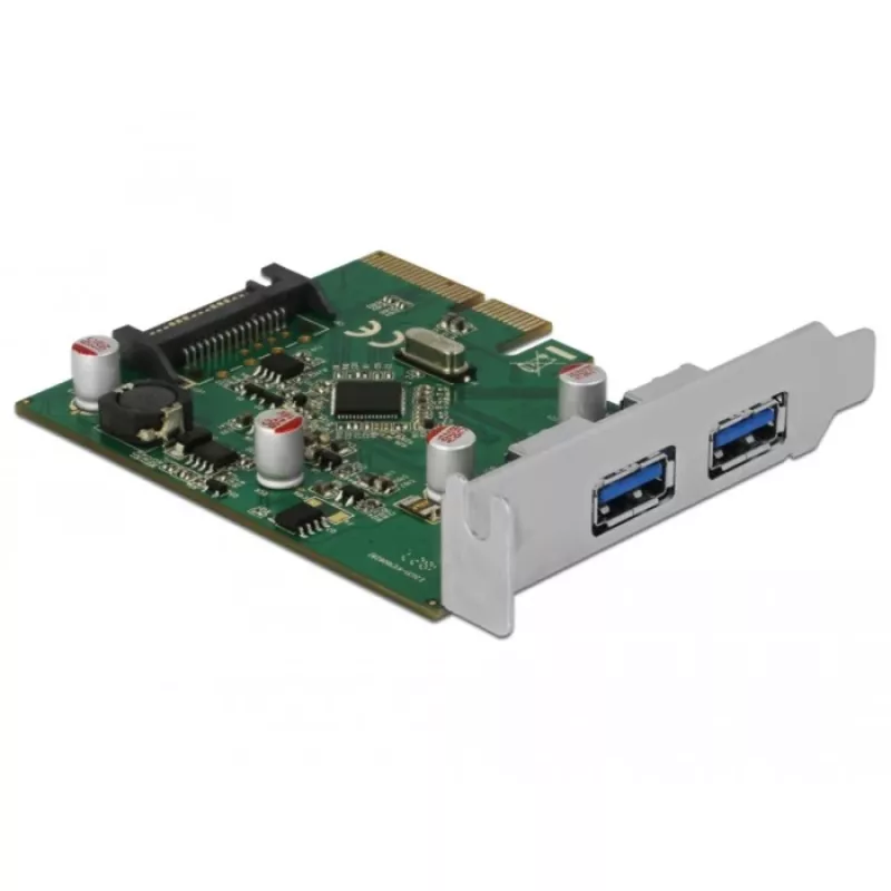 Delock PCI Express x4 Karte to 2 x external USB 3.1 Gen 2 Type-A Socket (90298)