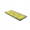 Logickeyboard LKB-LPBY-BTON-DE Keyboard Bluetooth QWERTZ German Black - Yellow (LKB-LPBY-BTON-DE)