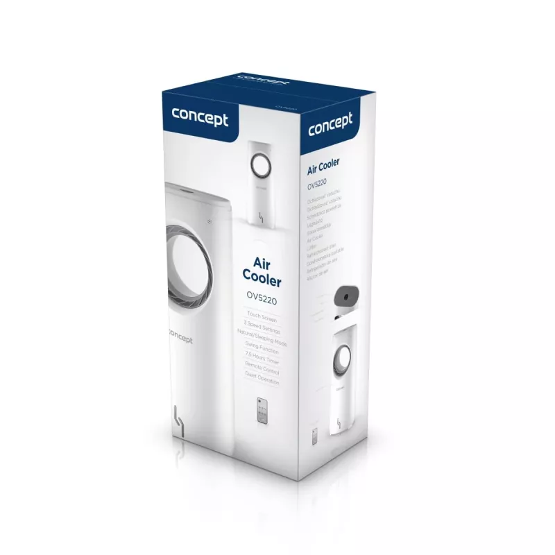 Floor fan Concept Solution OV5220 — white, 80 W, touch control, 805 mm height