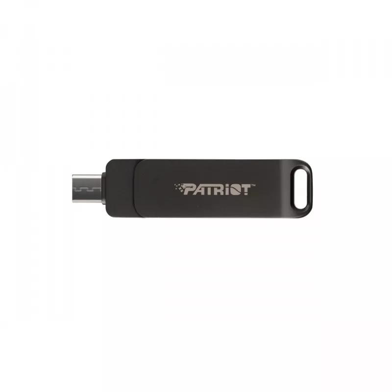 Flashdrive PATRIOT Rage R550 64GB 100 MB/S USB A+C Swivel Design (PE64GR550DSAD) Black