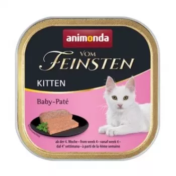 Wet cat food animonda Vom Feinsten Kitten Baby Pate 100 g — poultry pate for junior kittens, grain‑free