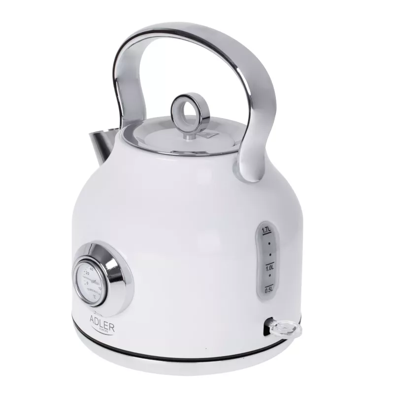 Electric kettle Adler 1.7 L 2200 W Metallic White