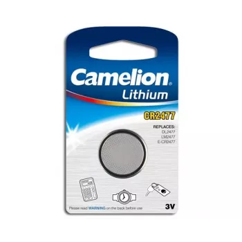 Single-use battery CAMELION CR2477 3V Li-MnO2, 7.7 mm height, 24.5 mm diameter, 1 pc