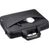 Laptop bag DEFENDER FIRM 26123 for 15.6 inch laptops, polyurethane, black, toploader, removable shoulder strap