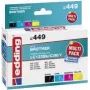 edding printer cartridges EDD-449 black, cyan, magenta, yellow compatible with brother LC-123BK/C/M/