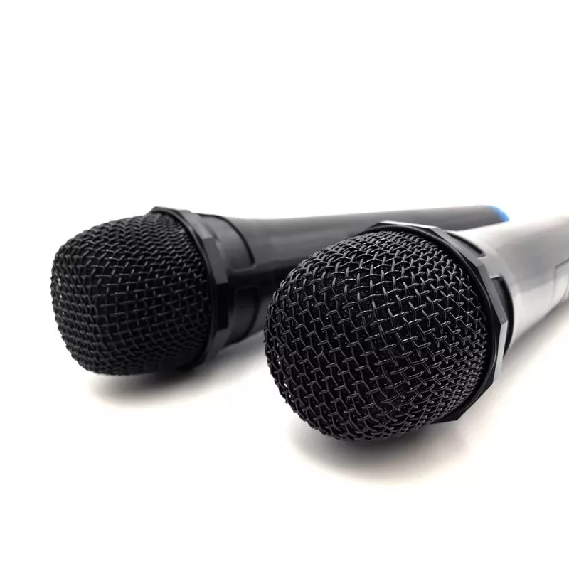 Karaoke microphone MEDIA-TECH MT395 Accent Pro — wired, black, on/off switch, max range 20 m, pack of 2