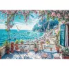 Jigsaw puzzle schmidt spiele Terrace by the Sea, 1000 pieces, scenic seaside illustration