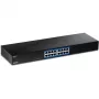 TRENDnet TEG S17 - Switch - 16 x 10/100/1000 - rack-mountable