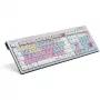 Keyboard Logickeyboard Avid Pro Tools QWERTZ German Black Silver