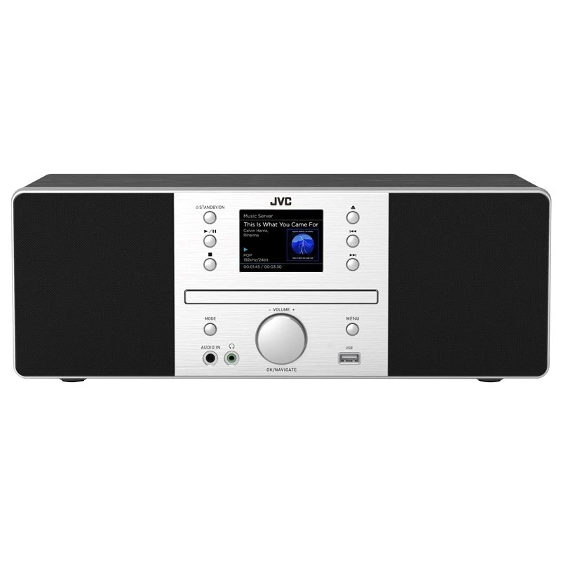 Tower Speaker JVC RD-E874B Bluetooth 20W Black Silver – floor-standing audio system