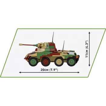 Cobi Historical Collection WWII SD.Vehicle 234/2 Puma Vehicle, Multi