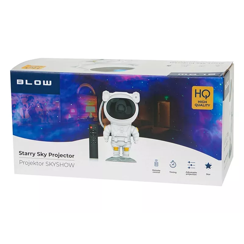 Night light projector BLOW 79-720 — LED astronaut starry-sky projector, multicolour, 5 W, 240 lm, adjustable brightness