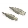 USB Cable DeLOCK 82216 USB 2.0 3m USB A USB B Grey