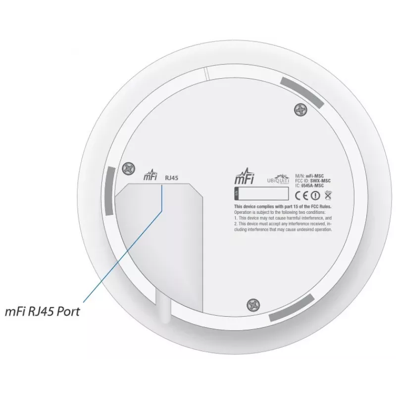 Ubiquiti Networks mFi-MSC - 0 - 50 °C - 5 - 95 - 13.45 cm - 13.45 cm - 3.05 cm (mFi-MSC)
