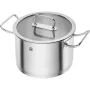 Cookware set ZWILLING 65120-005-0 — 5-piece stainless steel saucepans, lids, oven- and dishwasher-safe, non-stick coating, max 200°C