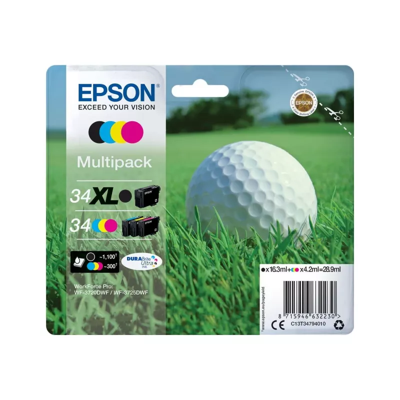 Epson Golf ball T3479 ink cartridge 1 pc(s) Original Black, Cyan, Magenta, Yellow