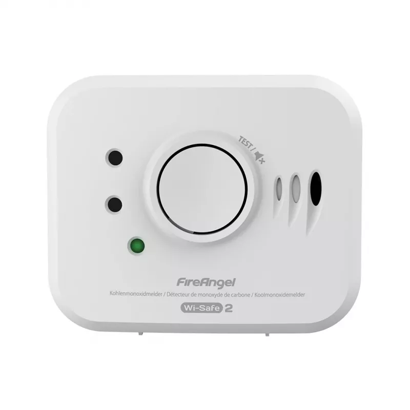 Carbon Monoxide Detector FireAngel NM-CO10X Interface Model with Wired Interface for Home Safety