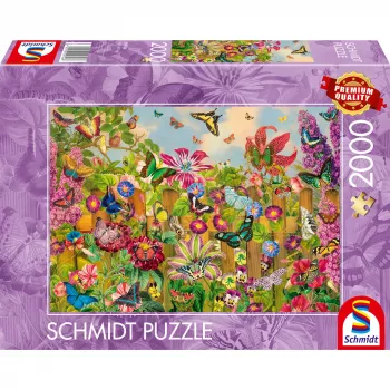Jigsaw puzzle schmidt spiele Beautiful Butterfly Garden — 2000 pieces, model 59746