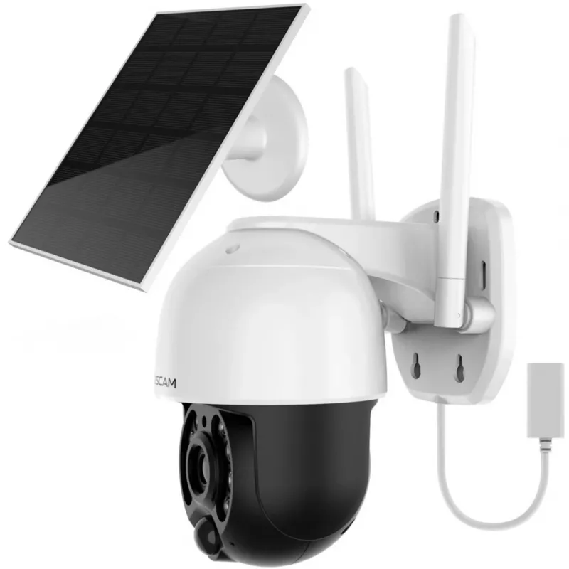 IP security camera Foscam B4 Dome 4 MP (2560×1440), Wi‑Fi 2.4 GHz, IP65, Solar + Battery 5000 mAh, 355° pan, 90° tilt