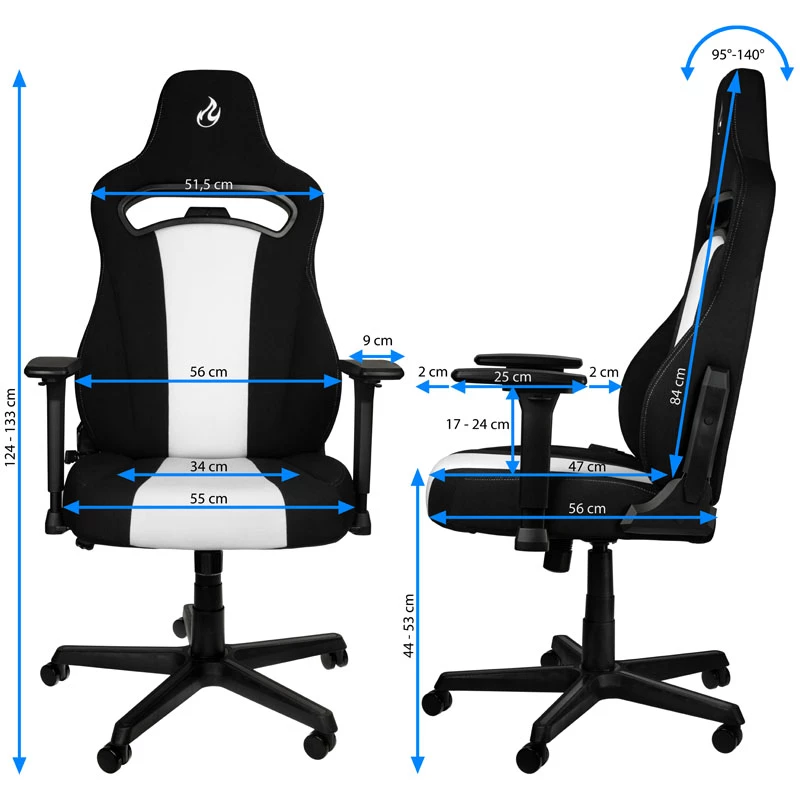 Nitro Concepts E250 Upholstered seat Upholstered backrest