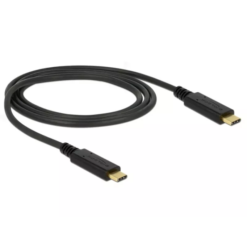 USB Cable DeLOCK 85531 USB 3.2 Gen 2 1m USB C Black