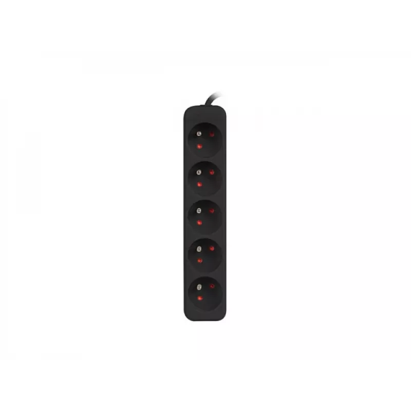 Power Extension Lanberg PS0-05E-0150-BK 1.5m 5 AC Outlets Indoor Black