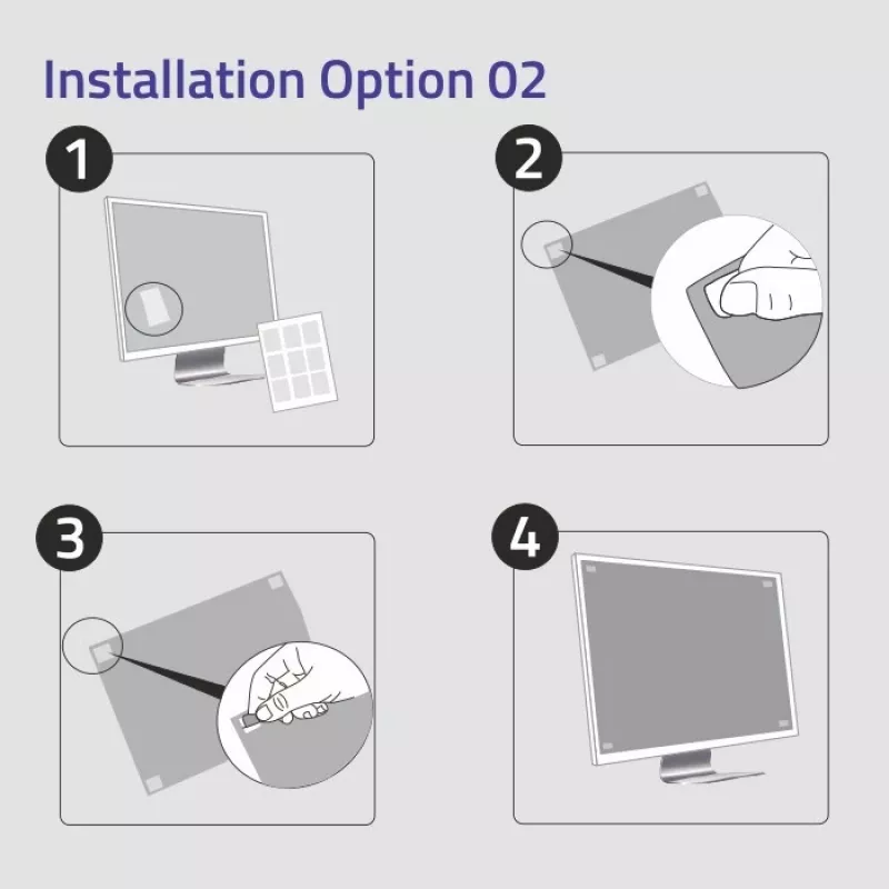 Privacy filter Qoltec 51060 for 61 cm (24 inch) Monitor