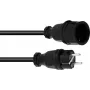Extension cord PSSO 30245700, 3×1.5 mm², 5 m, black