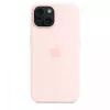 Silicone case with MagSafe for iPhone 15 - light pink