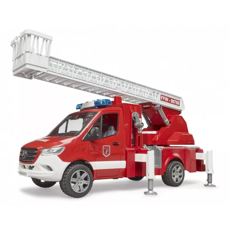 Fire truck BRUDER 02673 Red White ABS synthetics 4 years