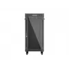 Freestanding rack cabinet LANBERG FF01-6624-12BL 24U 19 inch 600×600 mm, IP20, 1200 kg, black