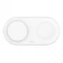 Belkin WIZ021VFWH - 2-in-1 wireless charging pad with Qi2 technology 15 W, white