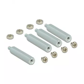 Development board accessory DELOCK 18215 — stainless steel, silver, depth 30 mm
