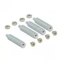 Development board accessory DELOCK 18215 — stainless steel, silver, depth 30 mm