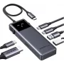 Ugreen Uno - Hub - 6-in-1 USB C - 1 x HDMI + 2 x USB-C 3.2 Gen 2 + 2 x USB-A 3.2 Gen 2 + 1 x USB-C (Spannungsversorgung) (35998)