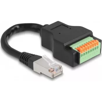 DeLOCK RJ45 Cable Cat.5e plug to Terminal Block Adapter 15 cm