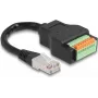 DeLOCK RJ45 Cable Cat.5e plug to Terminal Block Adapter 15 cm